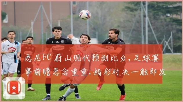 悉尼FC 蔚山现代预测比分,足球赛事前瞻悬念重重,精彩对决一触即发,拭目以待